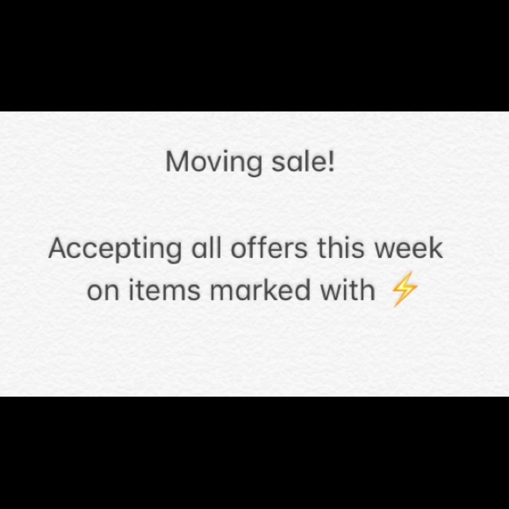 Moving sale!